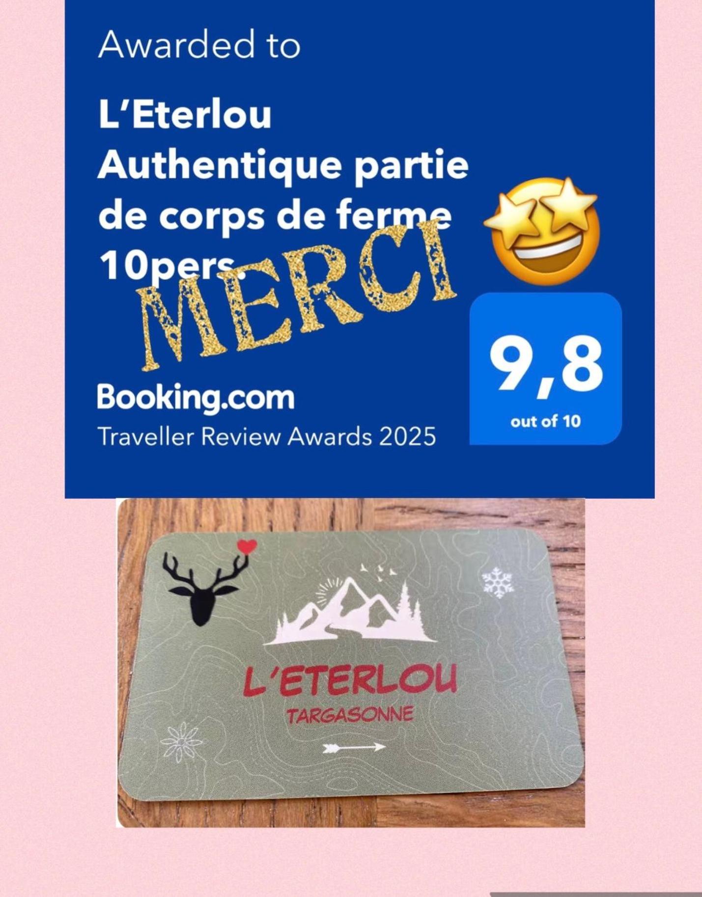 L'Eterlou Authentique Partie De Corps De Ferme 10Pers. Villa Targassonne Bagian luar foto